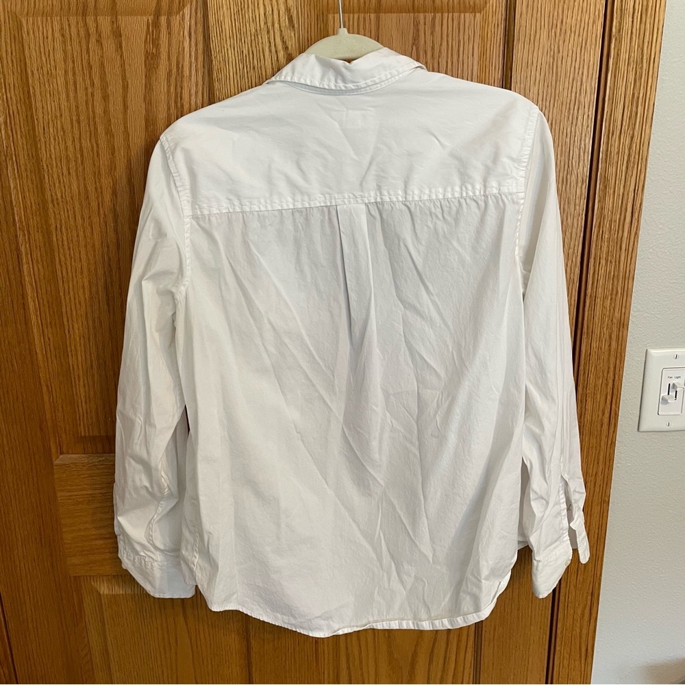 gap super fine Poplin perfect fit button down shirt, size large - Picture 3 of 6